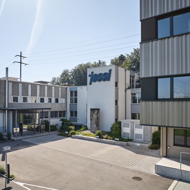 Front view from the outside, top right: Jossi AG